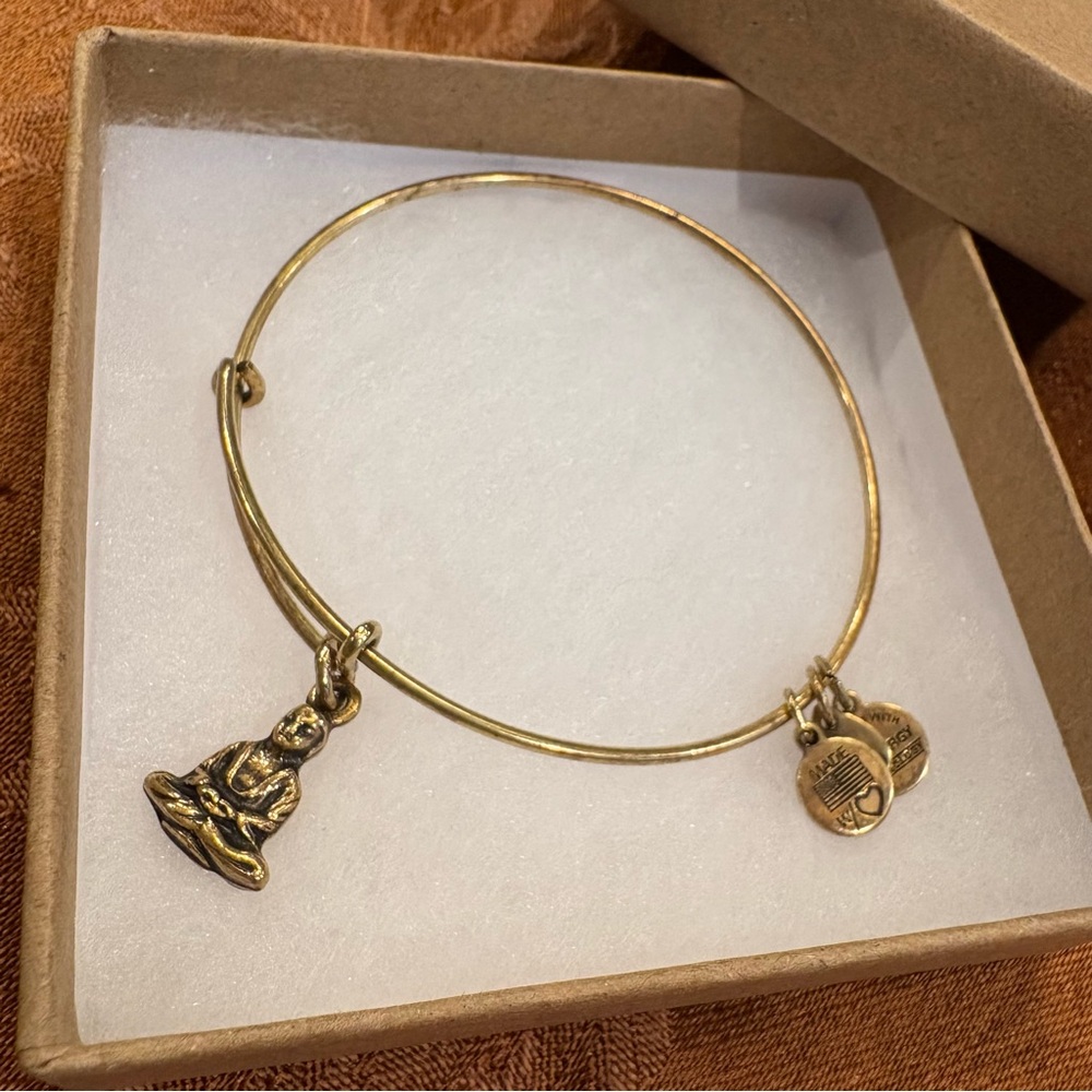 Alex and Ani Buddha Charm Expandable Bracelet